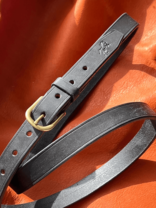 Ceinture "La Lyre" Noire & Dorée
